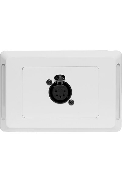 Altronics 5 pin XLR Horizontal Microphone Wallplate - Clipsal Pro