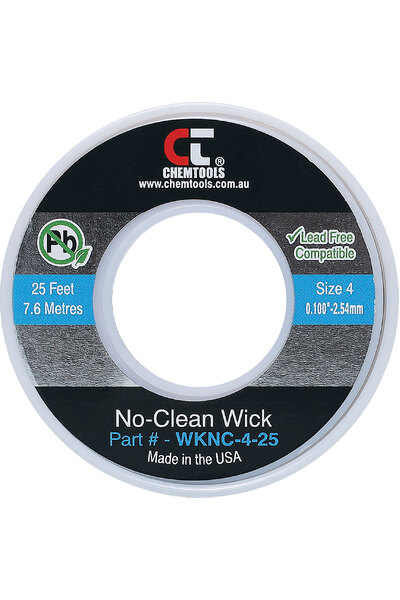 Chemtools 2.54mm Blue 7.6m Solder Wick Desoldering Braid