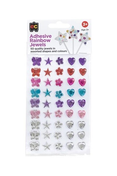 Adhesive Rainbow Jewels - Set of 50