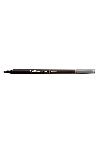 Artline Supreme Fineliner Pens (0.4mm) - Pack of 12: Grey