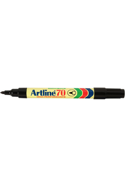 Artline Markers 70 - Permanent 1.5mm (Bullet Nib): Black (Box of 12)