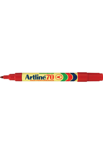 Artline Markers 70 - Permanent 1.5mm (Bullet Nib): Red (Box of 12)