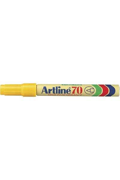 Artline Markers 70 - 1.5mm Permanent (Bullet Nib): Yellow