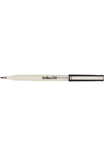 Artline Markers 210 (Medium) - Black 0.6mm (Box of 12)