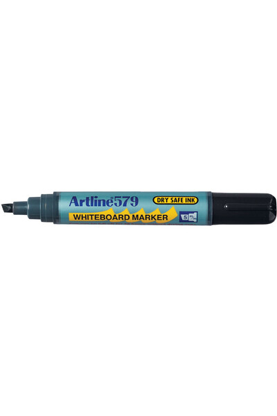 Artline Whiteboard Marker 579 - 5mm Chisel Nib: Black (Single)