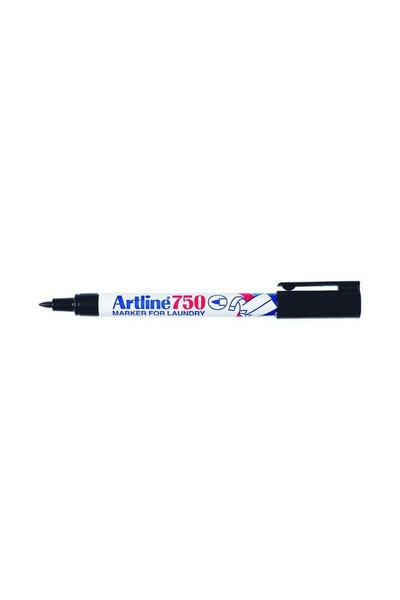 Artline Markers - Laundry 750: Black (Box of 12)