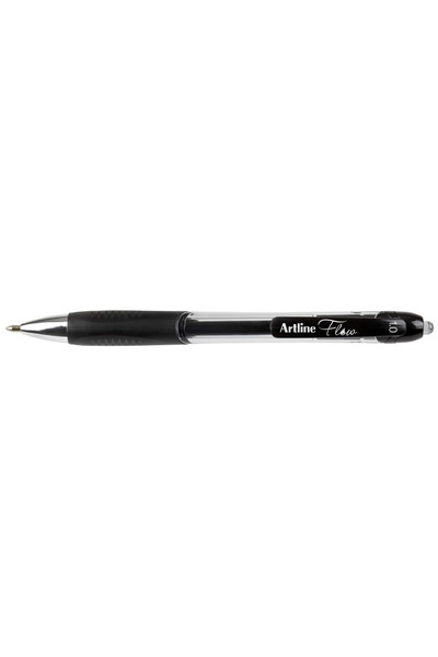 Artline Ballpoint Pen - Flow 1.0mm Retractable: Black (Box of 12)