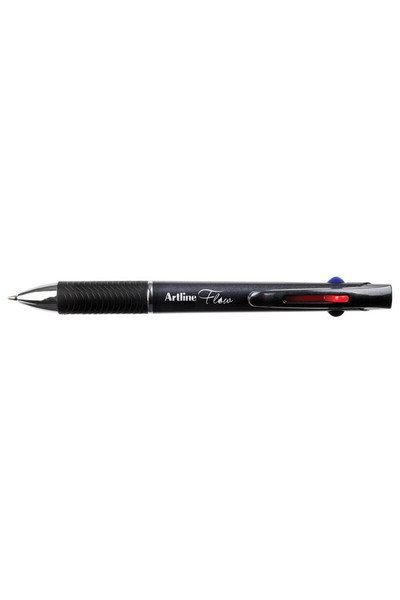 Artline Ballpoint Pen - Flow 1.0mm (4 Colour) Retractable: Standard Colours (Box of 12)