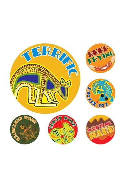 Avery Merit Stickers: Aussie Art - 30mm (Pack of 96)