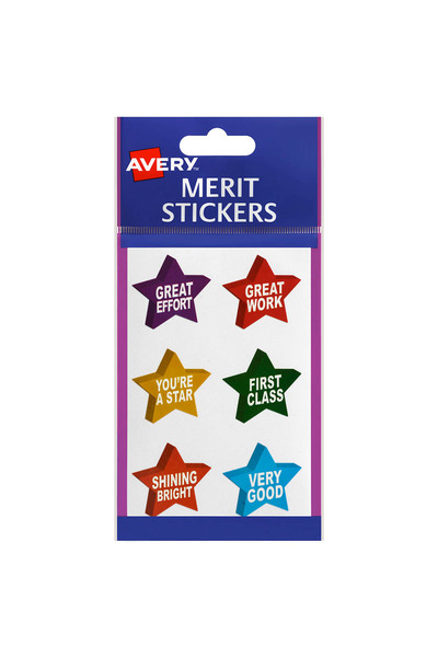 Avery Merit Stickers: 3D Stars Sticker - 30mm (Pack of 96)
