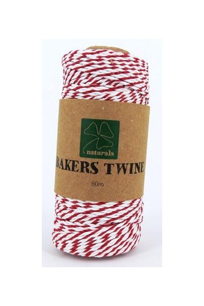 Bakers Twine - Red/White (80m)