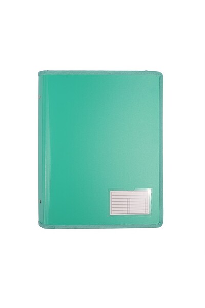 Bantex Binder - A4 2 D-Ring 25mm Zippered: Green