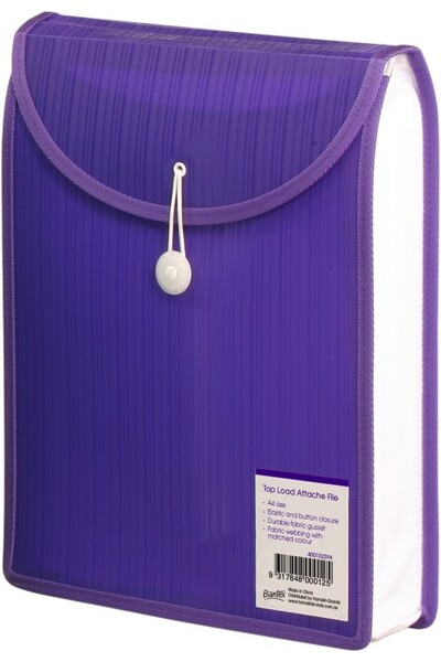 File Attache: Bantex A4 Top Opening - Violet