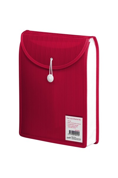 Bantex File Attache - A4 Top Opening: Red