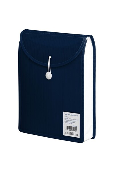 Bantex File Attache - A4 Top Opening: Navy