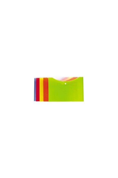 Beautone Document Wallet Bantex - A4 Polypropylene (PP) Cover With Button: Caribbean Lime