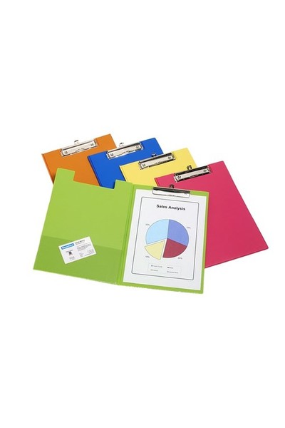 Beautone Clipfolder (A4) - PVC: Tropical Assorted (Pack of 10)