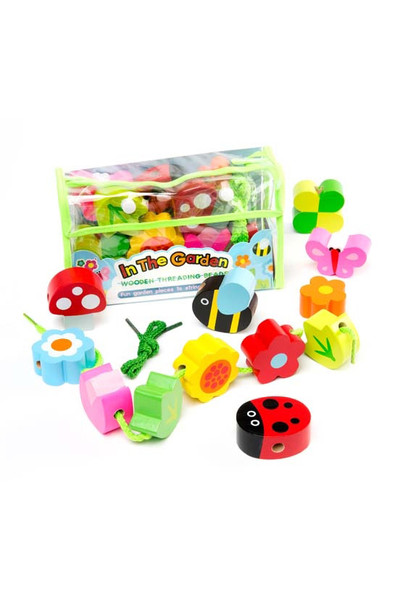 In The Garden Threading Beads