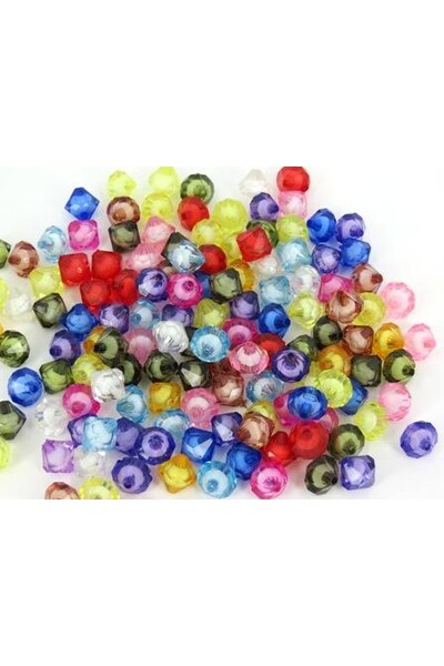 Bi-cone Beads - Plastic (200 gm)