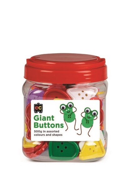 Buttons Jar - Giant Brights (500g)