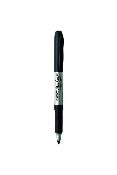 Bic Markers - Mark-It Permanent Fine: Black (Box of 12)