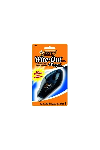 BIC Correction Tape - Wite-Out Ez Grip: Blister Pack (Single)