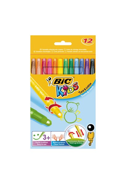 Bic Kids Crayons - Turn and Colour: Pack of 12
