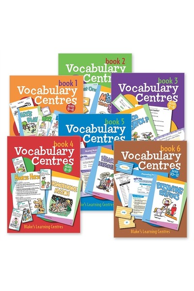 Blake's Learning Centres - Vocabulary Centres: Pack (1 of each Title)