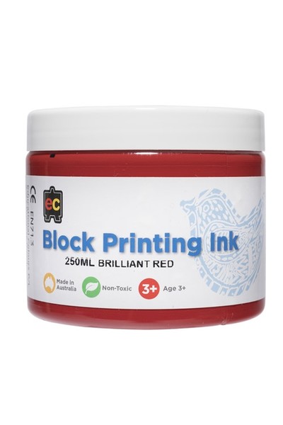 Block Printing - Brilliant Red