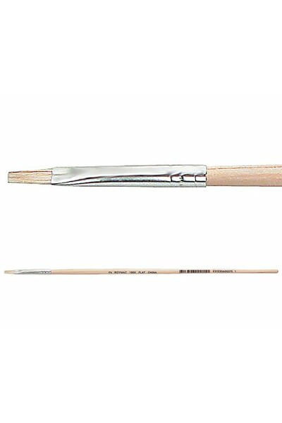 Hog Hair Brushes - Flat: Size 2 (Pack of 12)