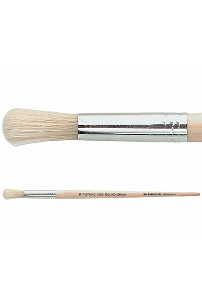 Hog Hair Brushes - Round: Size 10 (Pack of 12)