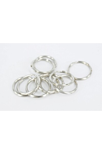Split Rings - Silver: 20mm (Pack of 10)