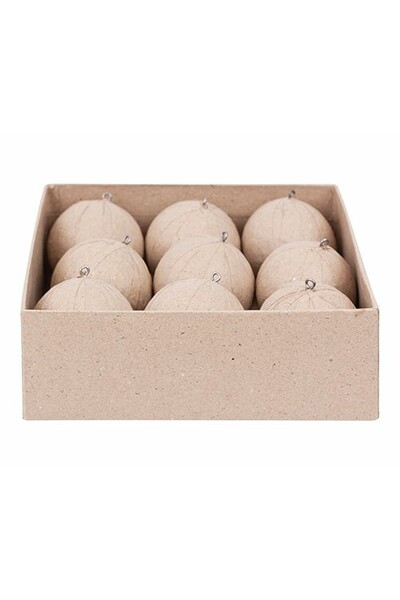 Papier Mache - Baubles (Pack of 9)