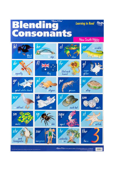 Blending Consonants Wall Chart - NSW