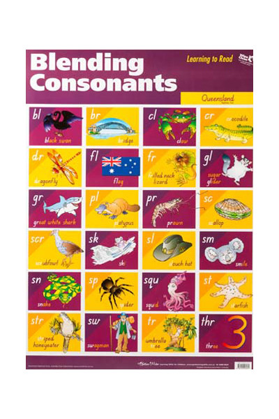 Blending Consonants Wall Chart - QLD