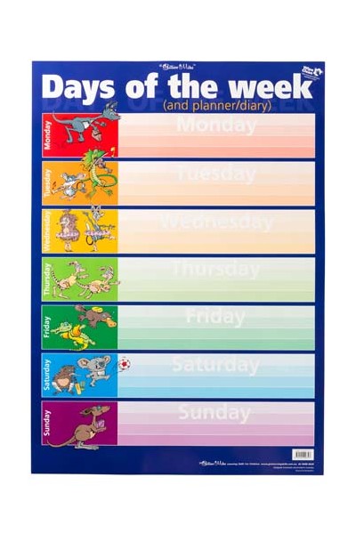 Days of the Week Wall Chart