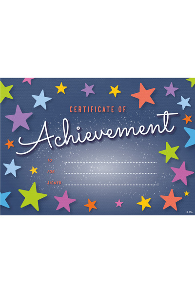 Achievement - PAPER Certificates (Pack of 35)