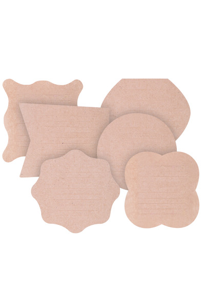 Kraft Card Weaving Shapes - Pack of 12