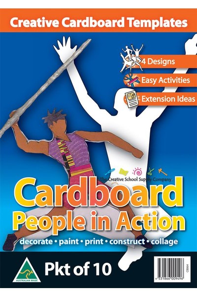 Cardboard People in Action - Pack of 10