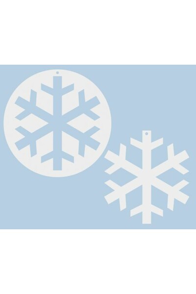 Cardboard Large Snowflakes - Pack of 10