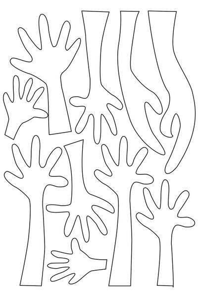 Cardboard Hands - Pack of 100
