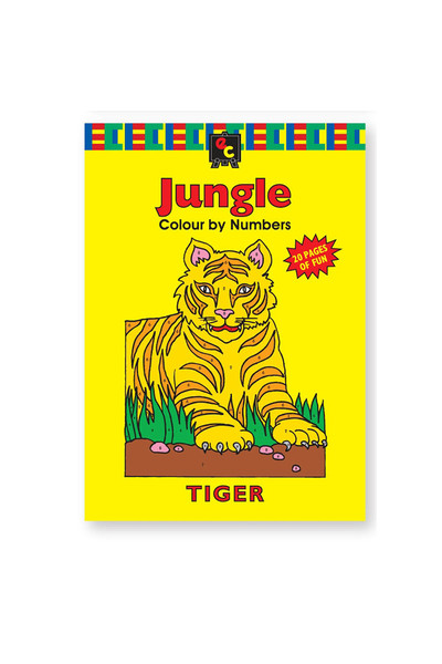 Colour By Numbers Book: Jungle