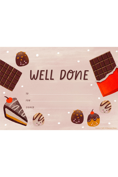 Chocolate Scented Certificates (Pack of 20)