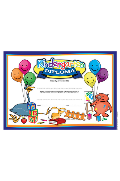 Kindergarten Diploma Merit Certificate - Pack of 35 (Previous Design)