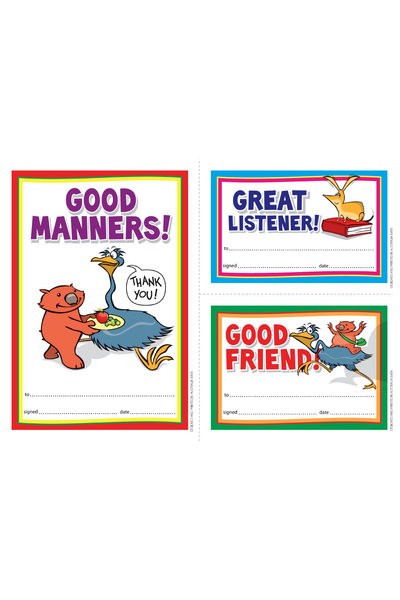 Early Years Manners Merit Certificate - Pack of 35