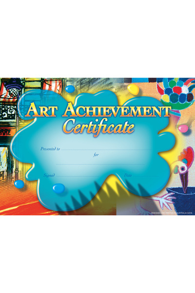 Art Achievement Certificate - Pack of 200 (Previous Design)