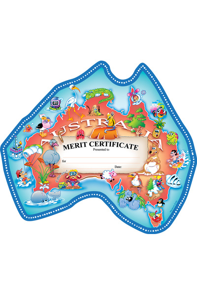 Our Australia Merit Certificate - Pack of 35