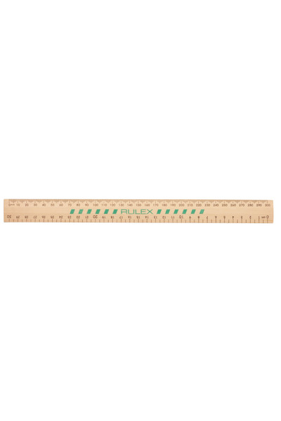 Celco Rulex Ruler - 30cm: Wooden Unpolished (Box of 25)