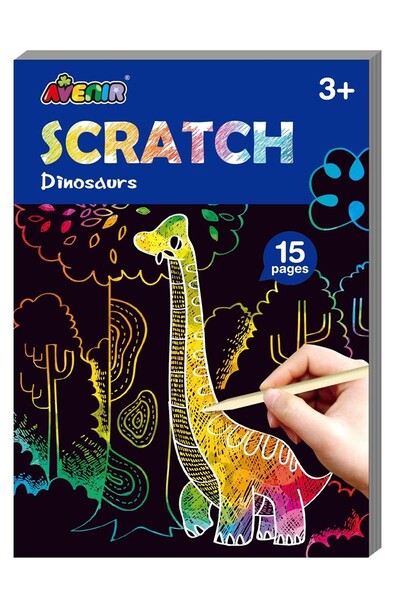Avenir Mini Scratch Book - Dinosaurs