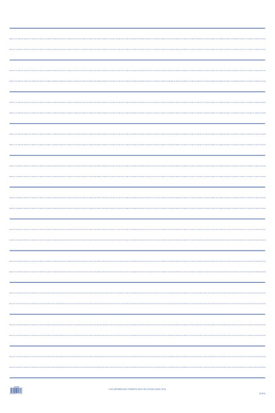 Laminated Teaching Sheet - Handwriting VIC (A1 Size): Centre-Folded
